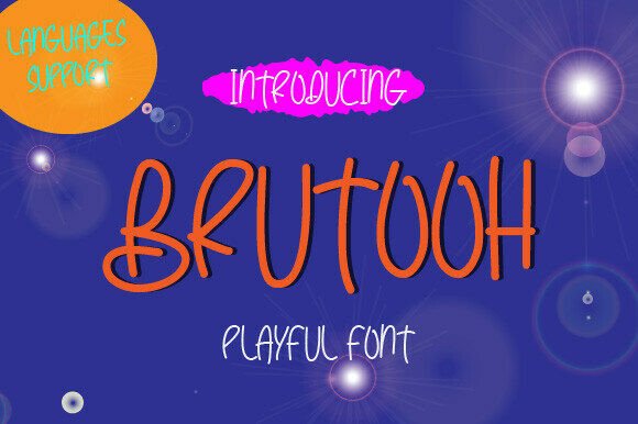 Brutooh: A Playful Script Font for Editorial Design