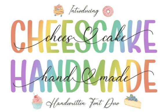 Cheescake Handmade Duo: A Stylish Typeface for Campaigns