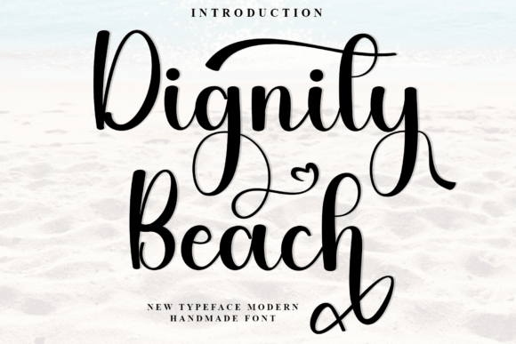 Dignity Beach: A Festive Typeface for Editorial Design