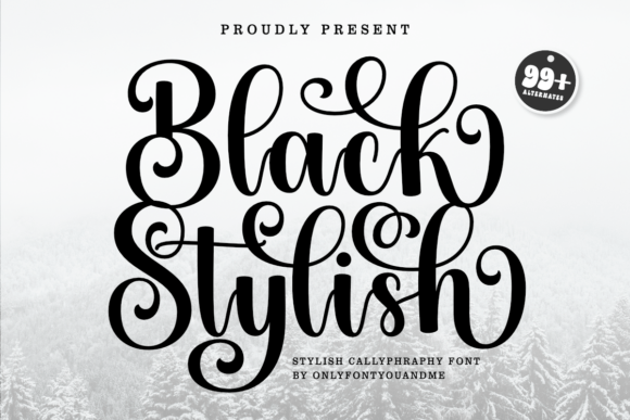 Elevate Your Brand with the Black Stylish Typeface