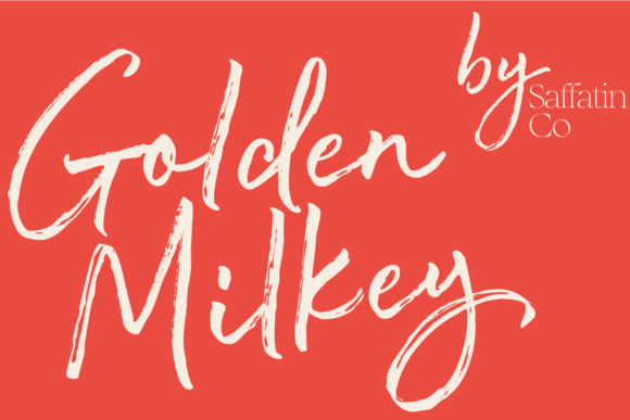 Golden Milkey Brush: A Modern Typeface for Editorial Design