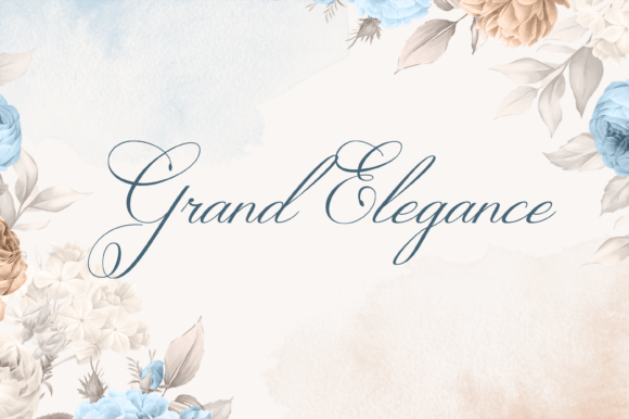 Grand Elegance: A Timeless Script Font for Handmade Brands