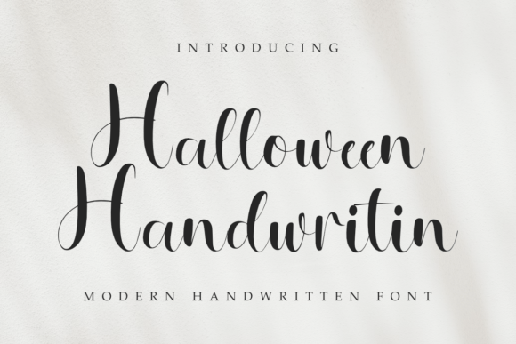 Halloween Handwritin: A Versatile Script Typeface for Editors
