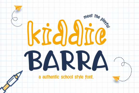 Kiddie Barra: A Hand-Drawn Typeface for Editorial Charm