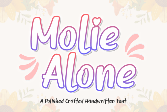 Molie Alone: A Friendly Font for Small Business Branding