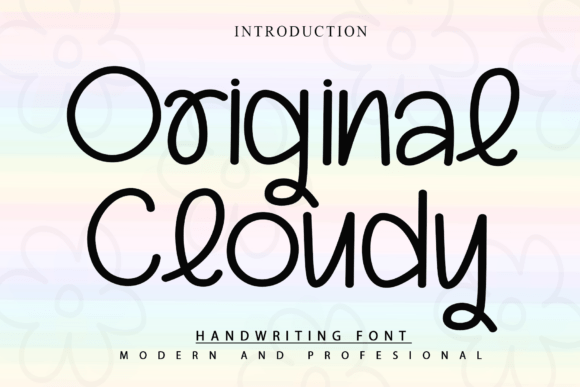 Original Cloudy: A Handwritten Font for Memorable Brands