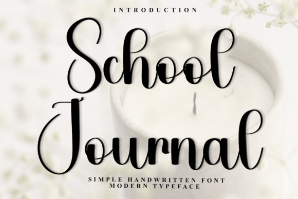School Journal: A Festive Typeface for Small Business Branding