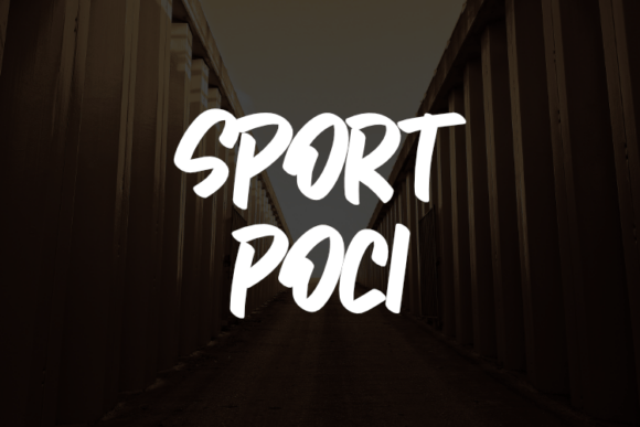Sport Poci: A Bold Script for Dynamic Branding