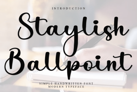 Staylish Ballpoint: A Festive Typeface for Your Brand