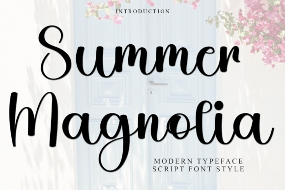 Summer Magnolia: A Festive Typeface for Small Business Branding